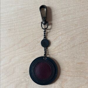 Banana Republic Black and Brown Keychain with Clip